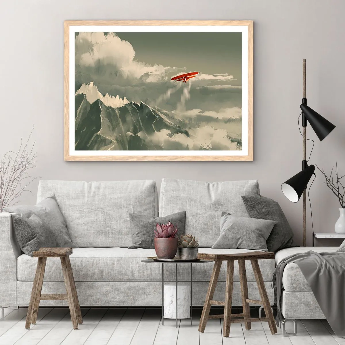 Poszter világos tölgy keretben - Rettenthetetlen úttörő - 100x70 cm