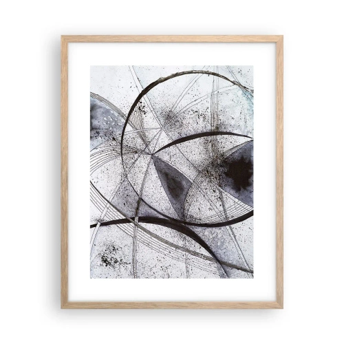 Poszter világos tölgy keretben - Futurisztikus fantázia - 40x50 cm