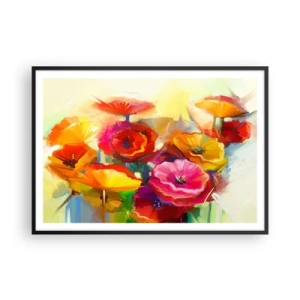 Poszter fehér keretben - Nem csak piros - 100x70 cm