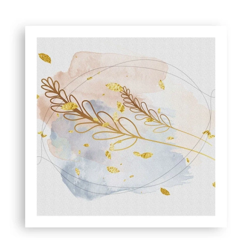 Poszter - Aranyszínű fuvallat - 60x60 cm