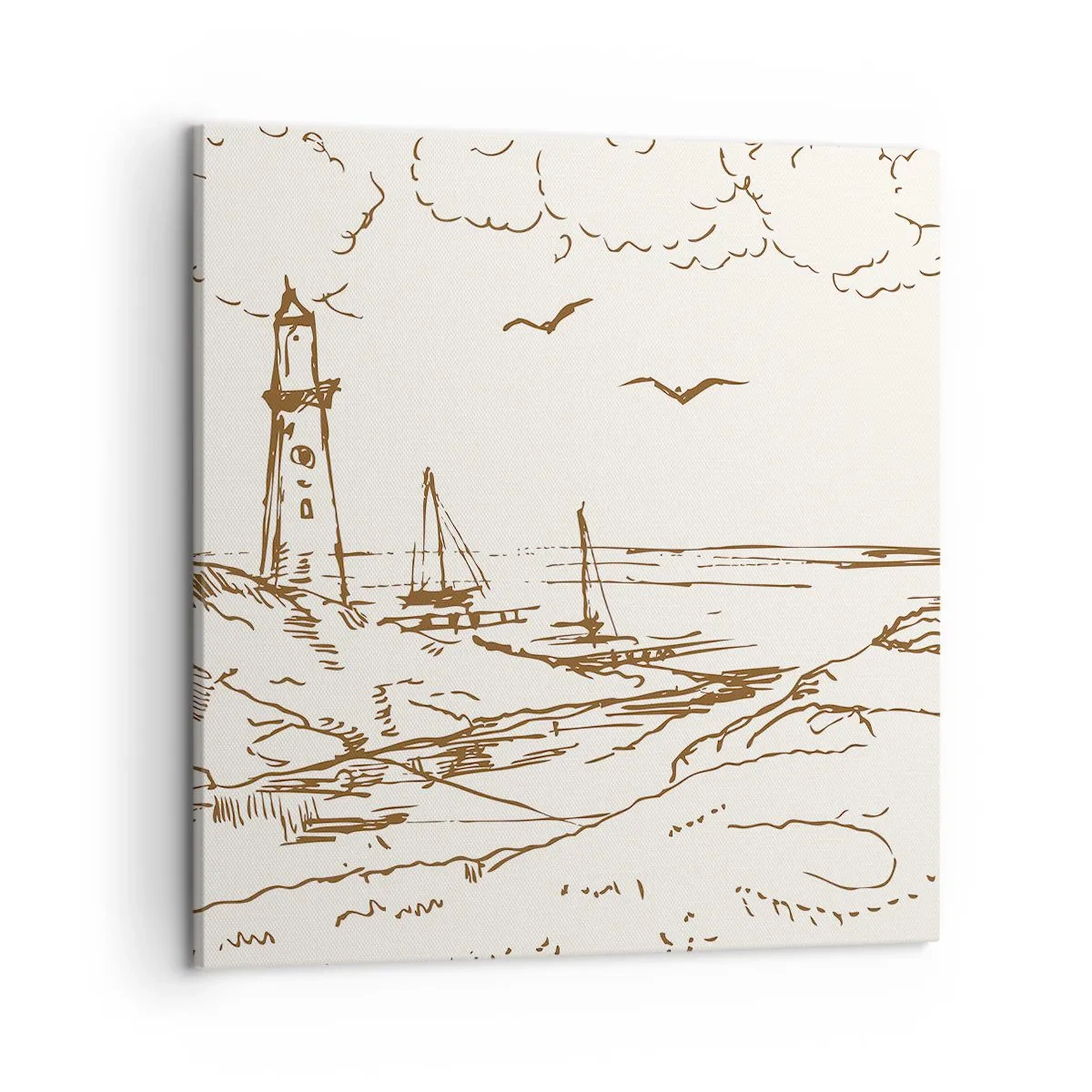 Vászonkép - A nyár emlékeinek vázlata - 50x50 cm