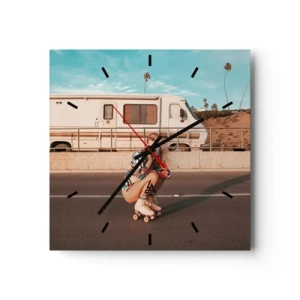 Falióra, Óra - Mosolyt kérek! - 30x30 cm