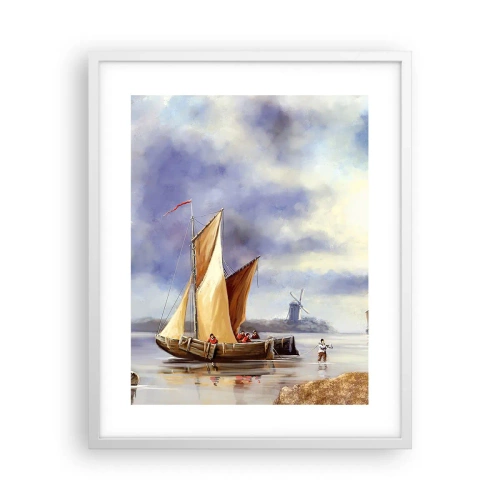 Poszter fekete keretben - A tengerészek visszatérése - 40x50 cm