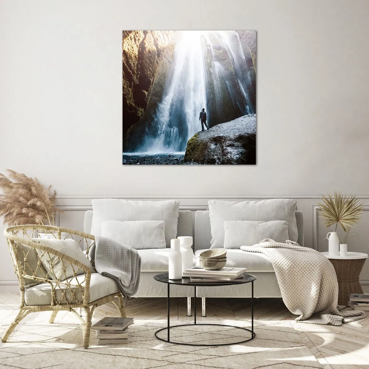 Üveg kép - Az arányok helyreállítása - 30x30 cm