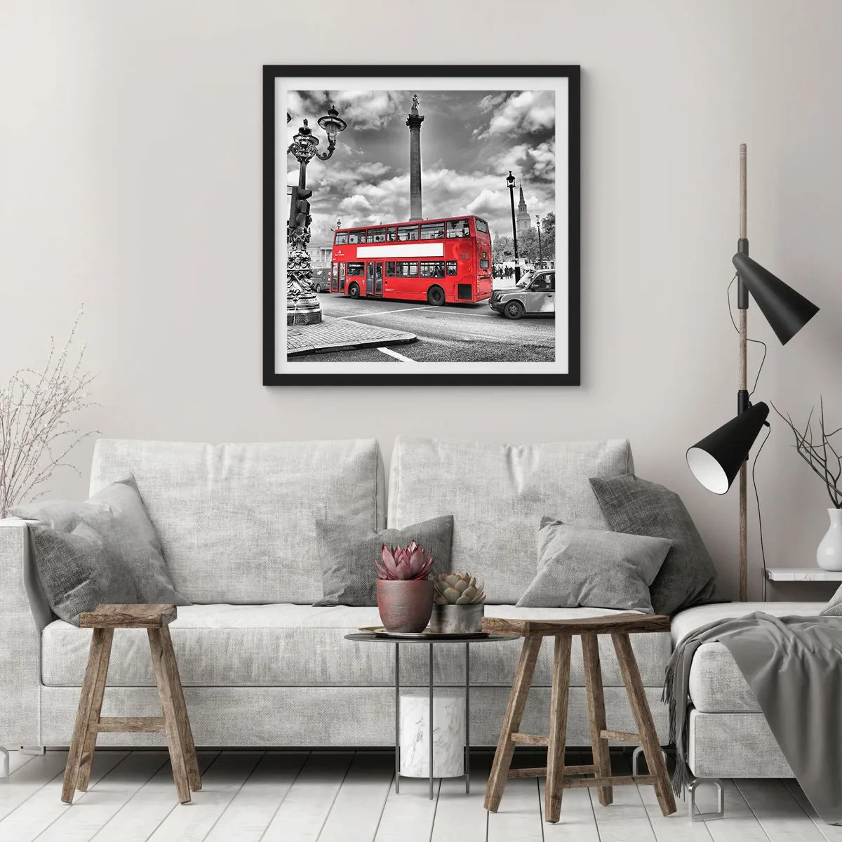 Poszter fehér keretben - A város igazi vérkeringése - 50x50 cm