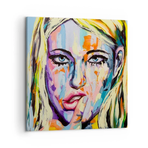Vászonkép - Nézz egyenesen a szemébe - 50x50 cm