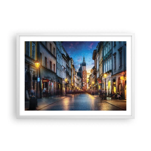 Poszter fekete keretben - Krakkó varázsa - 70x50 cm