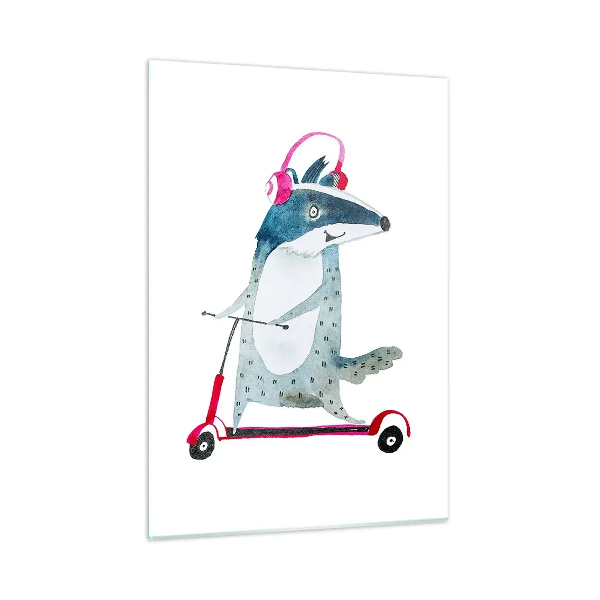 Üveg kép - Borzas örömök - 50x70 cm