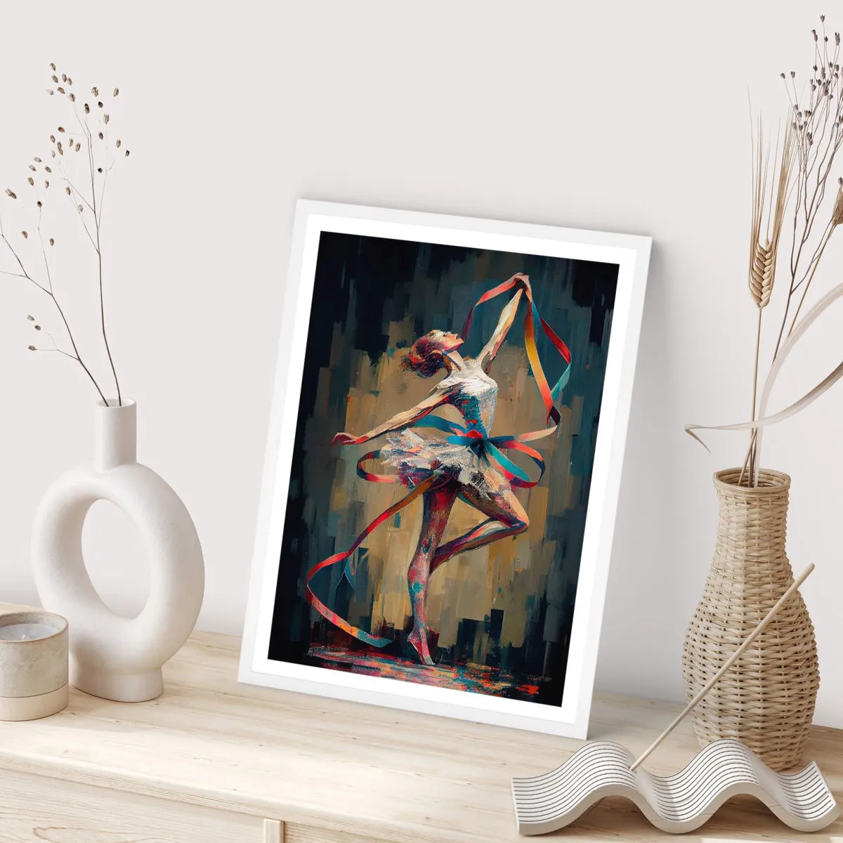 Poszter fekete keretben - Tánc egy szalaggal - 61x91 cm