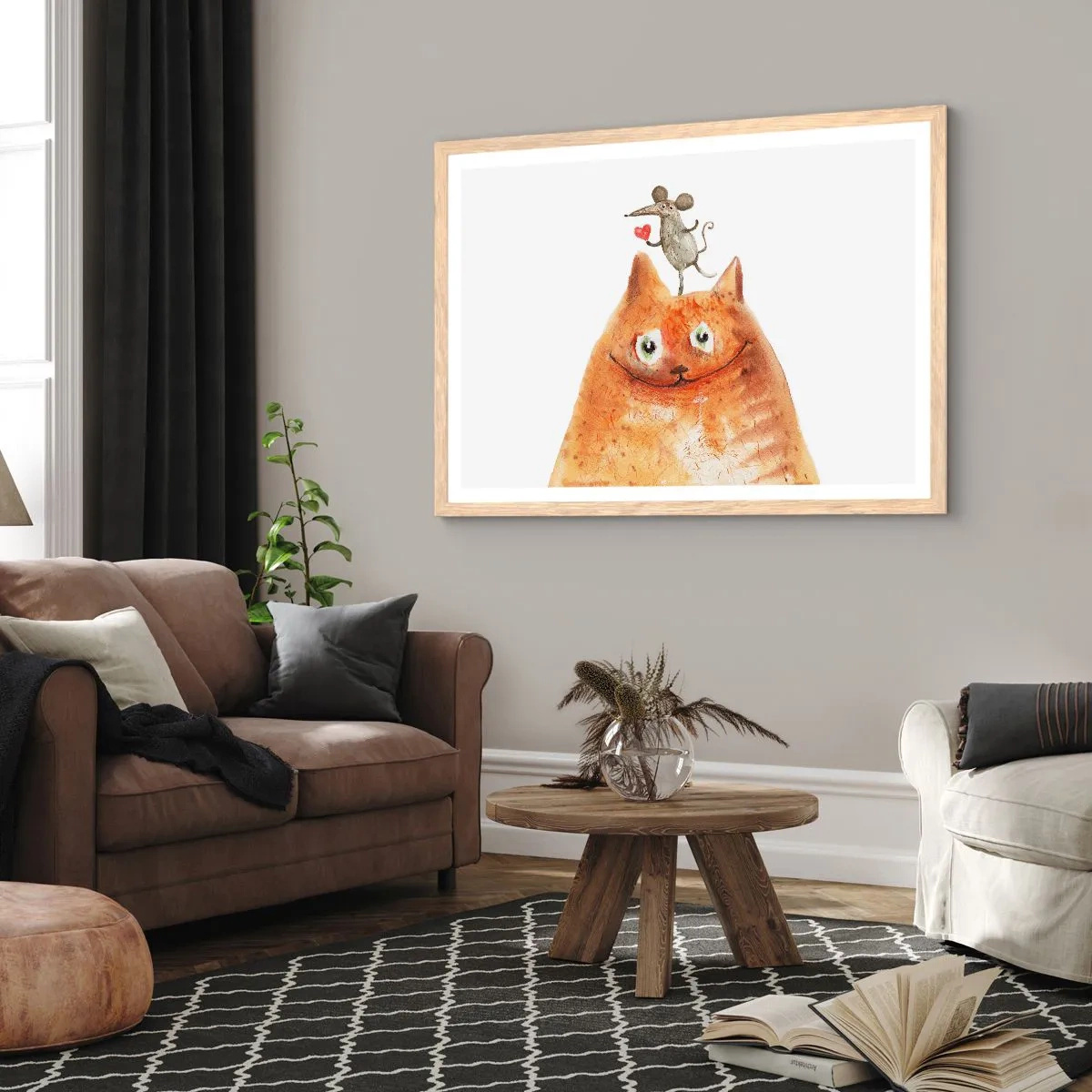 Poszter világos tölgy keretben - A szerelem paradoxonjai - 100x70 cm