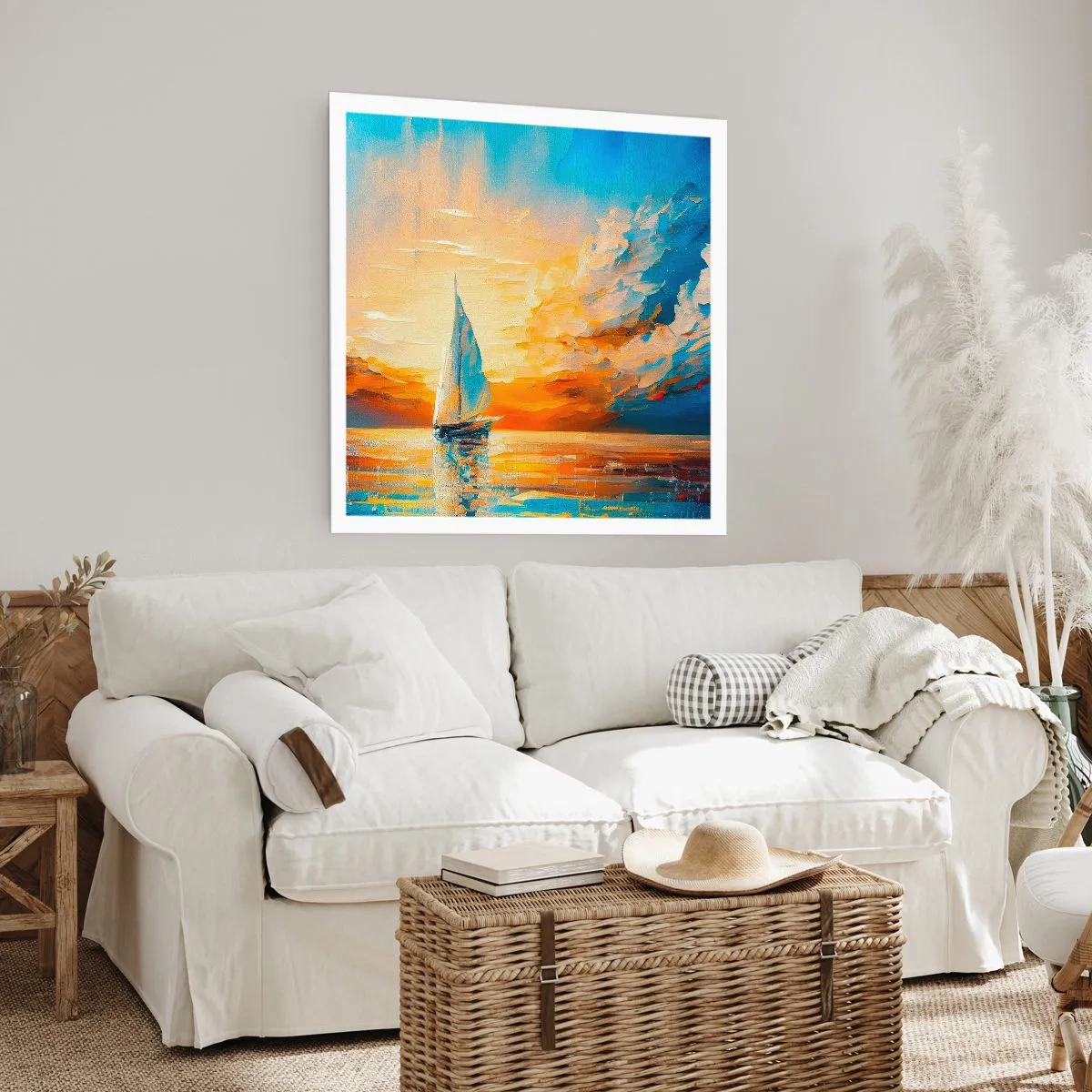 Poszter - Aranyban vitorlázva - 40x40 cm