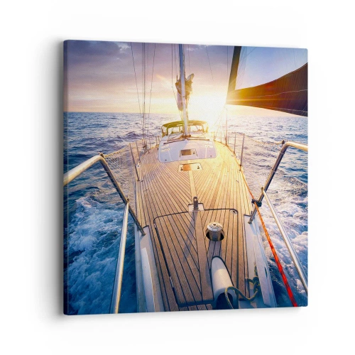 Vászonkép - Futás a hullámokon - 40x40 cm