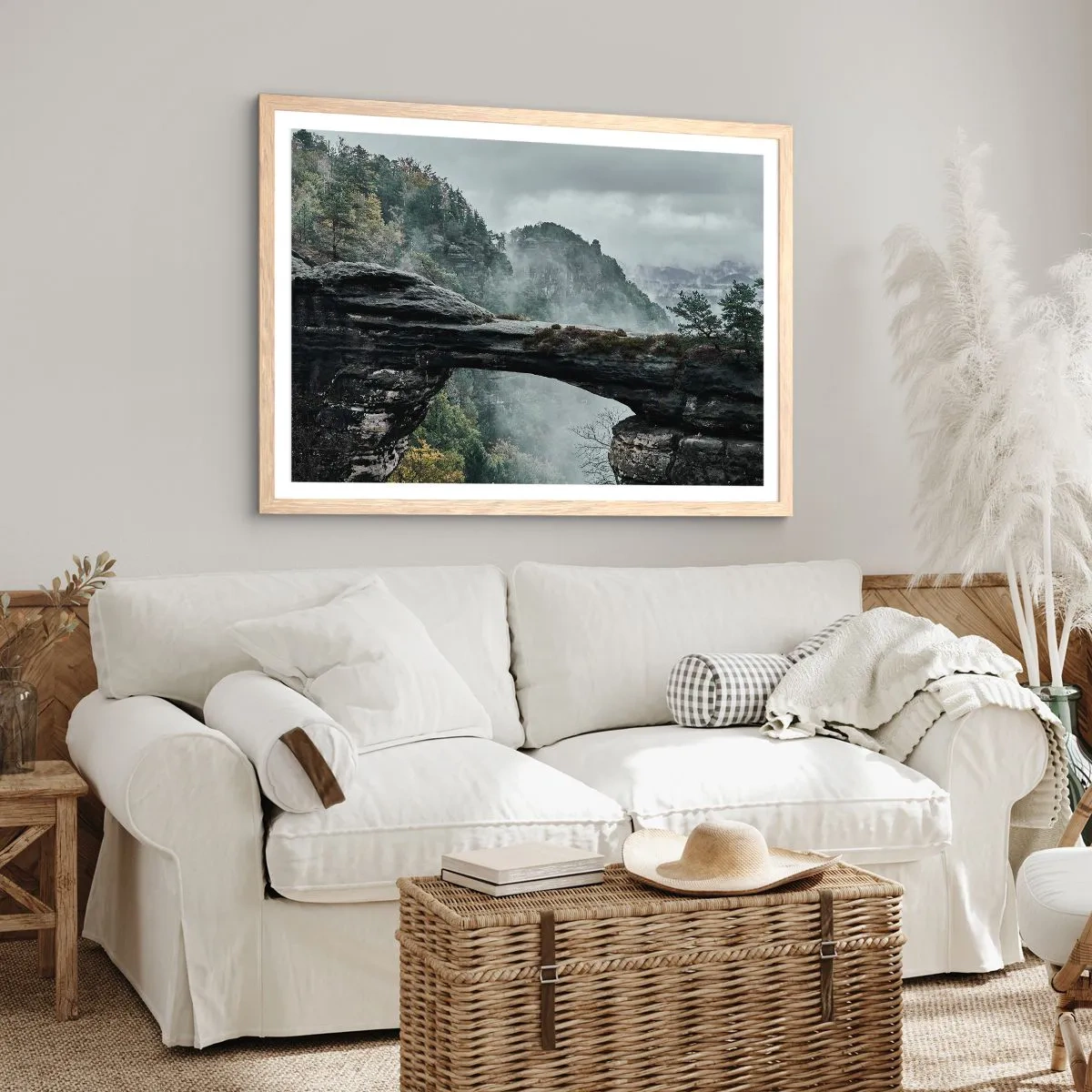 Poszter világos tölgy keretben - A kaland hamarosan kezdődik - 100x70 cm