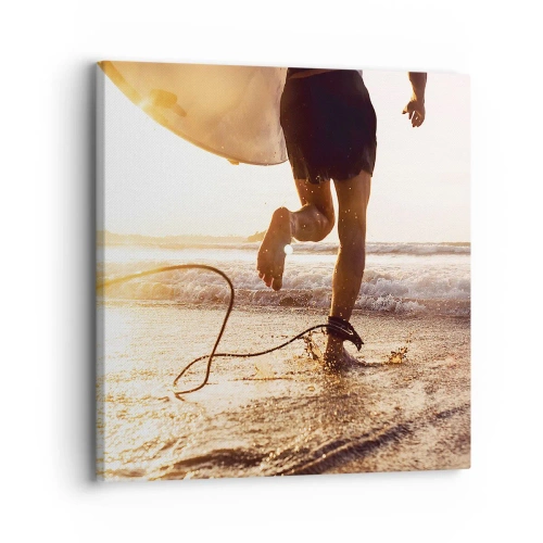 Vászonkép - A hullám felé - 30x30 cm