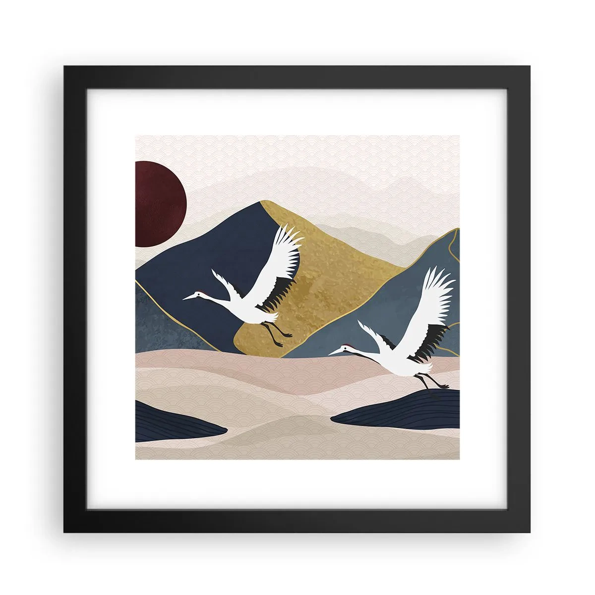 Poszter fehér keretben - És ismét ELREPÜLT a nap - 30x30 cm
