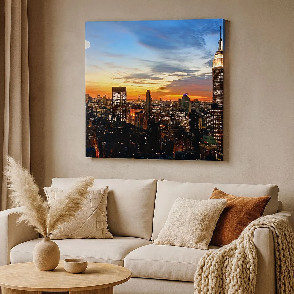 Vászonkép - Fényes amerikai éjszaka - 30x30 cm