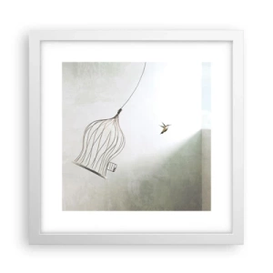 Poszter fekete keretben - Az elememen - 30x30 cm