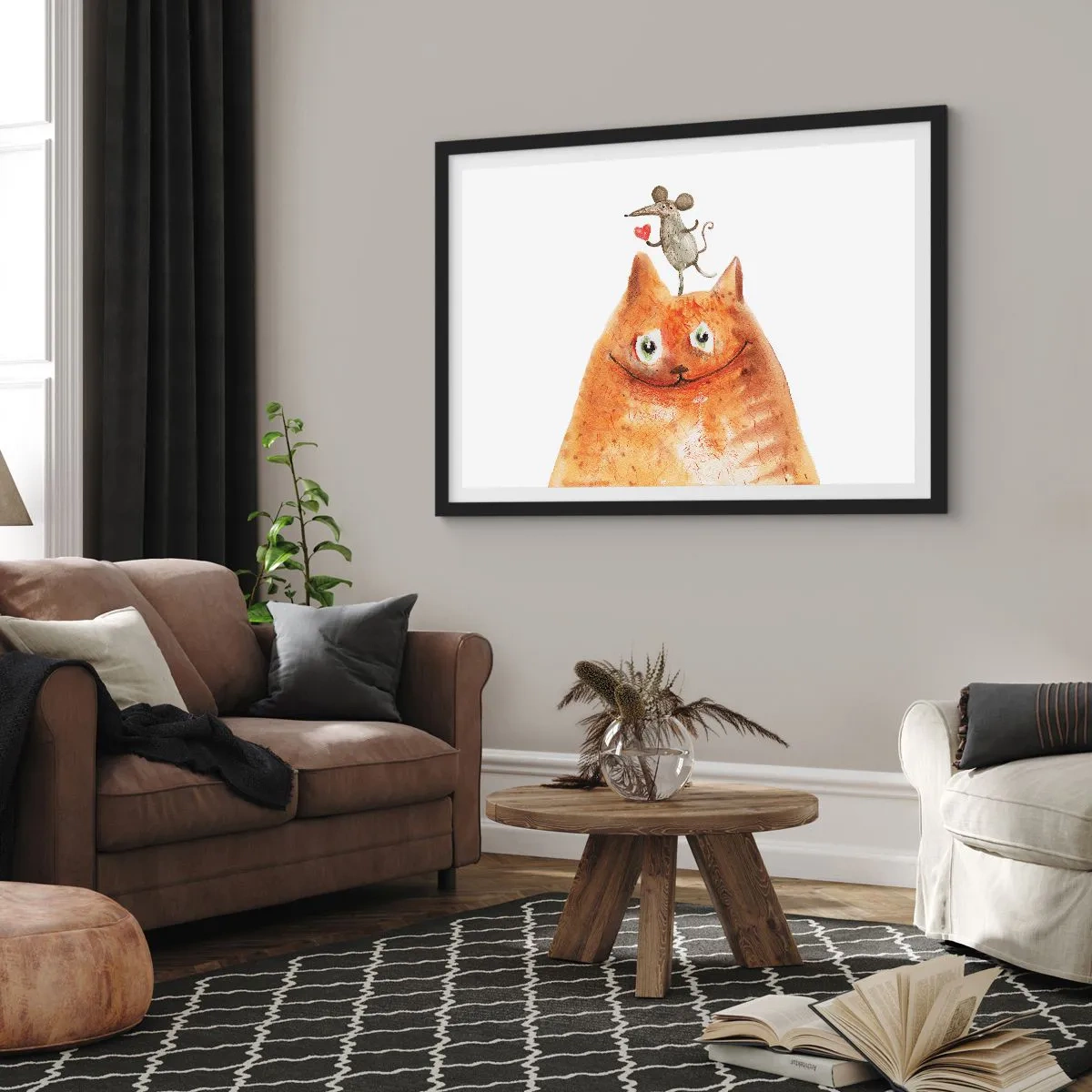 Poszter fehér keretben - A szerelem paradoxonjai - 40x30 cm