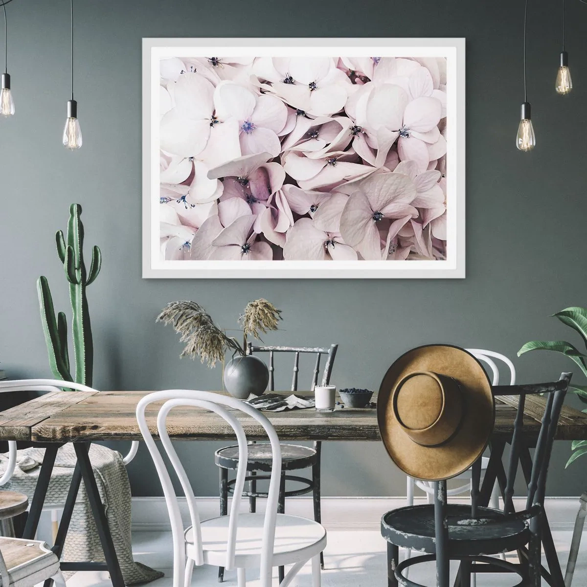 Poszter fekete keretben - A virágok áradatában - 100x70 cm