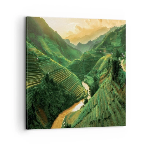 Vászonkép - Vietnámi völgy - 60x60 cm