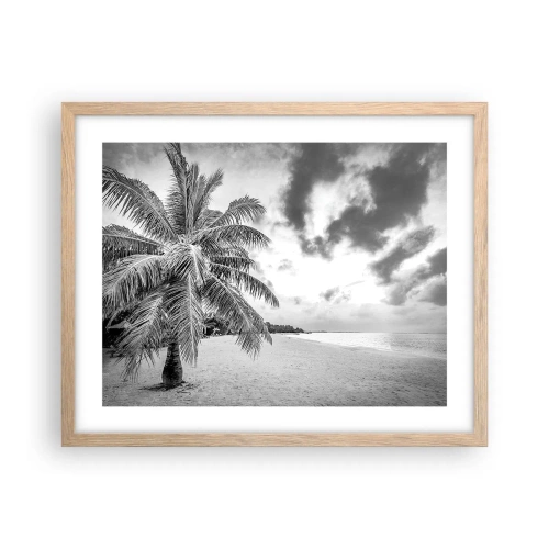 Poszter világos tölgy keretben - Amikor a magányra vágysz... - 50x40 cm