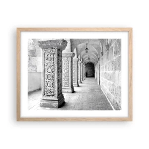 Poszter világos tölgy keretben - És hová megy...? - 50x40 cm