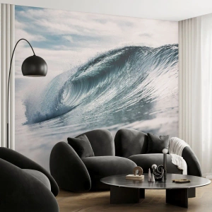 Fotótapéta Premium Sand - Vízcsúcs - Tengeri hullám, Tenger, óceán - 100x70 cm