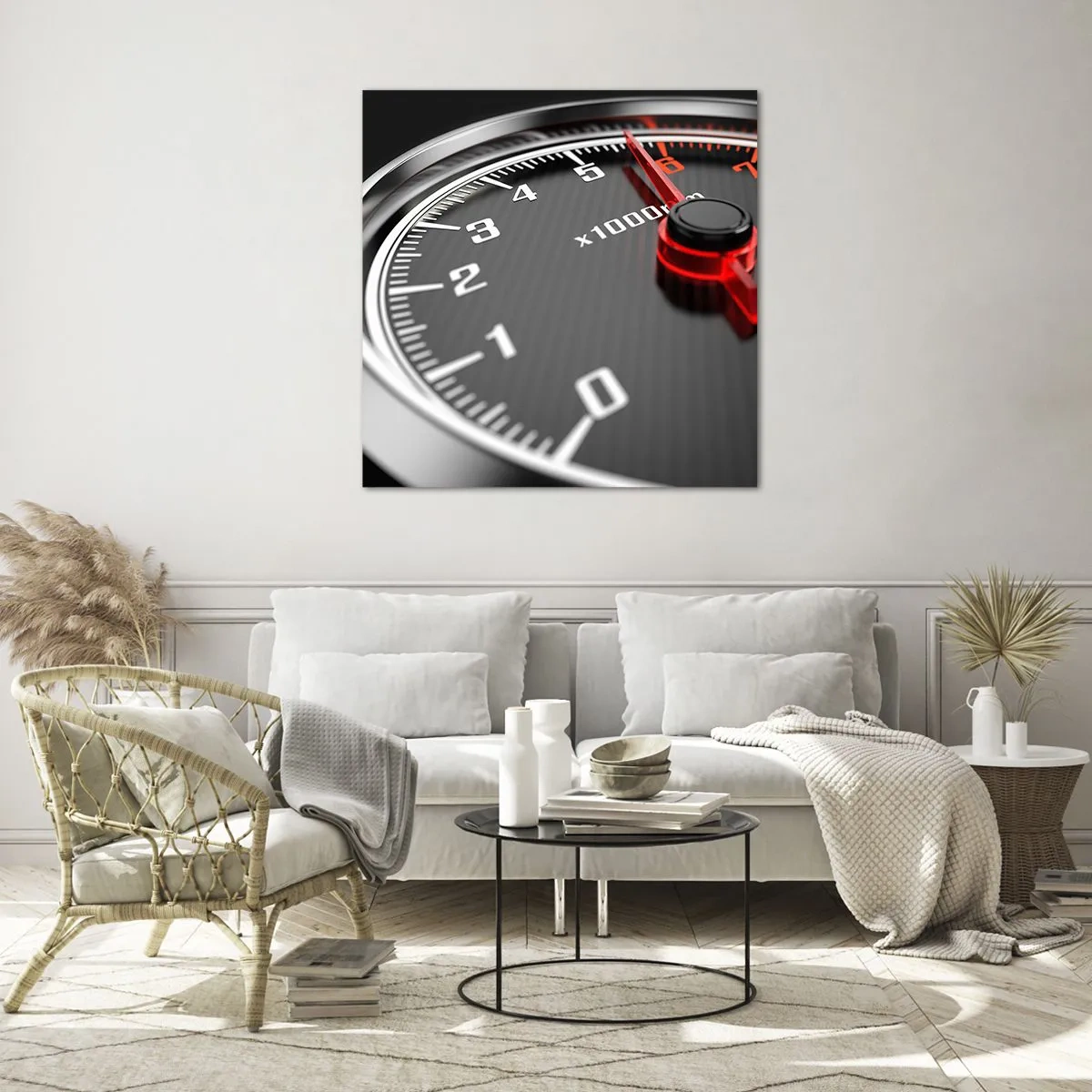 Üveg kép - Padlógáz - 70x70 cm