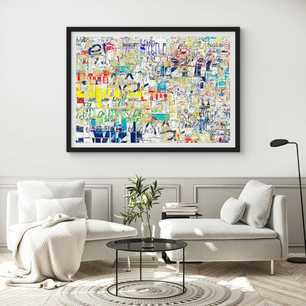 Poszter fehér keretben - Egyszerűen tetszik a szemnek - 91x61 cm