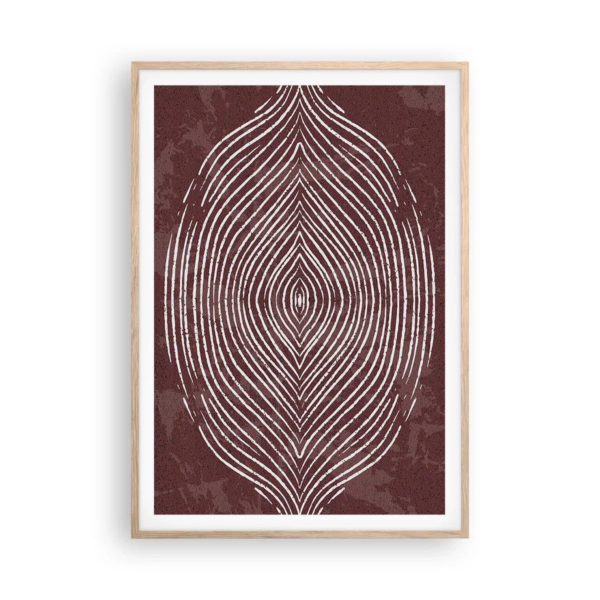 Poszter világos tölgy keretben - A tér beszél - 70x100 cm