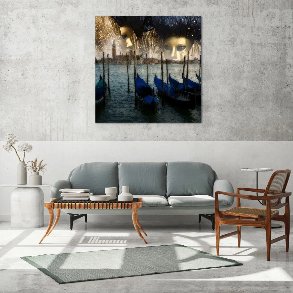 Üveg kép - Ideje elkezdeni a karnevált - 70x70 cm