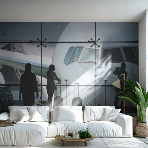 Fotótapéta Standard Eco - Vis a vis a repülőtéren - Repülőgép, Repülőtér, Utazások - 150x105 cm