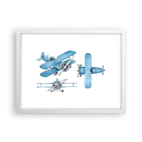 Poszter fekete keretben - Egy született győztes - 40x30 cm