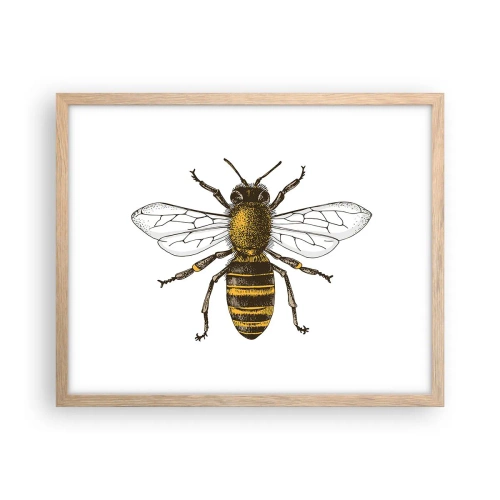 Poszter világos tölgy keretben - Gyönyörű és jó - 50x40 cm