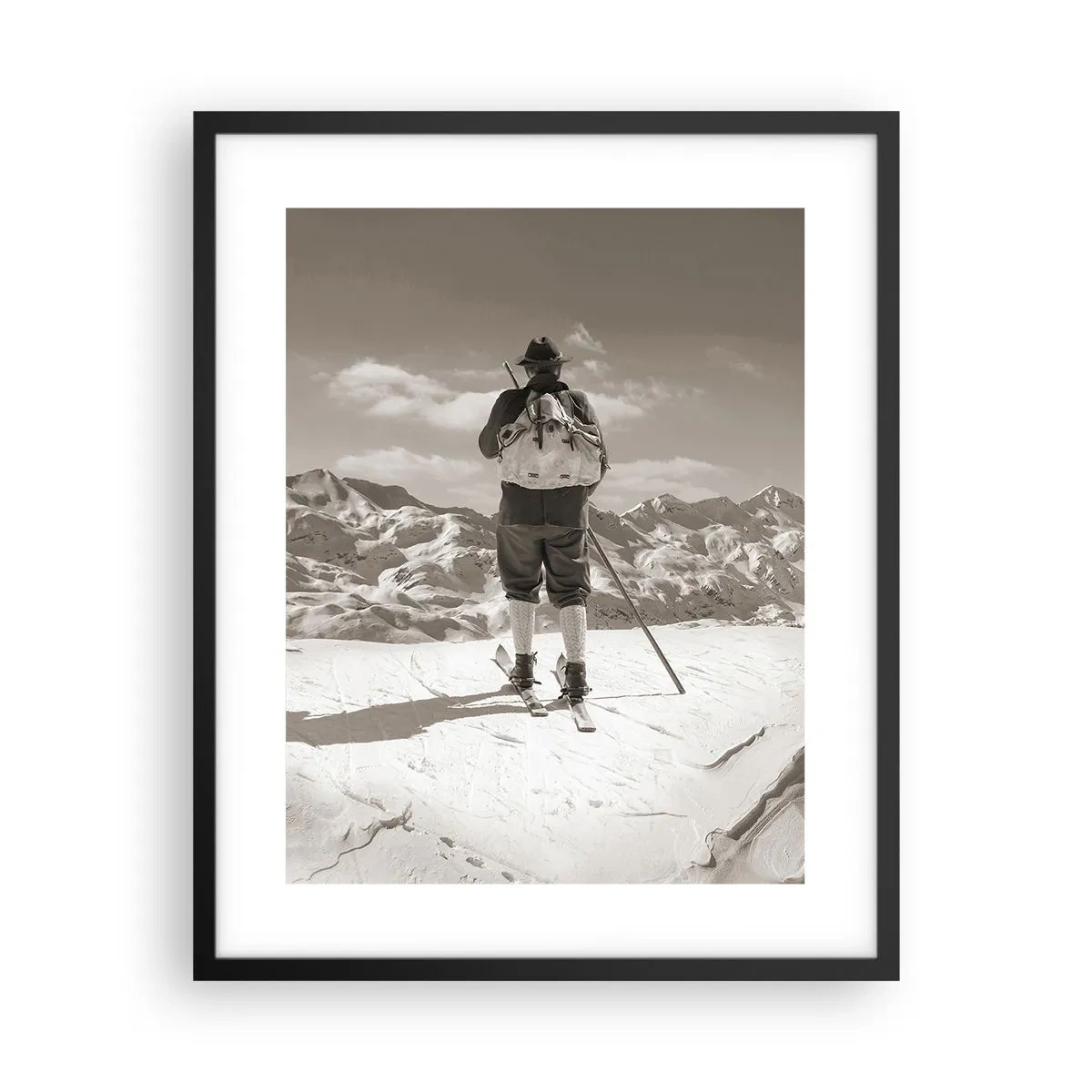 Poszter fehér keretben - És a hegyek ugyanazok - 40x50 cm