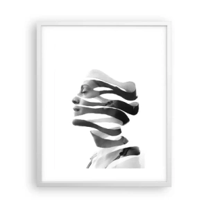 Poszter fekete keretben - Szürreális portré - 40x50 cm