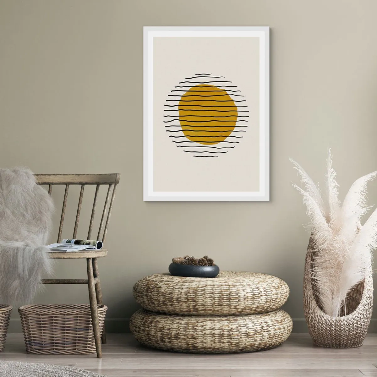 Poszter fekete keretben - A hőtől remegő absztrakció - 70x100 cm