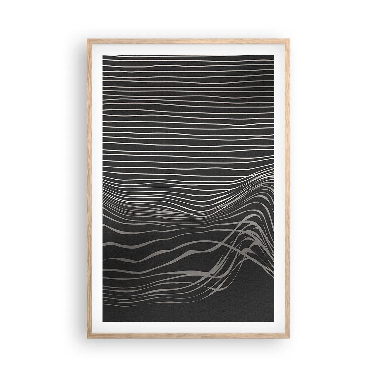 Poszter világos tölgy keretben - Ritmus és akcentus - 61x91 cm