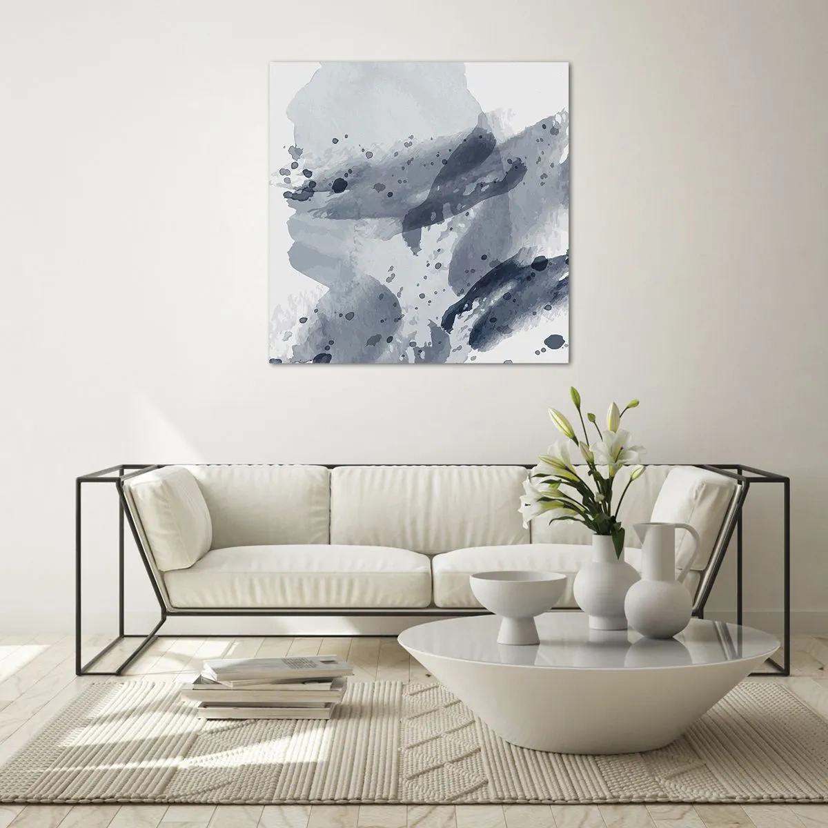 Üveg kép - A víz természetének tanulmánya  - 40x40 cm