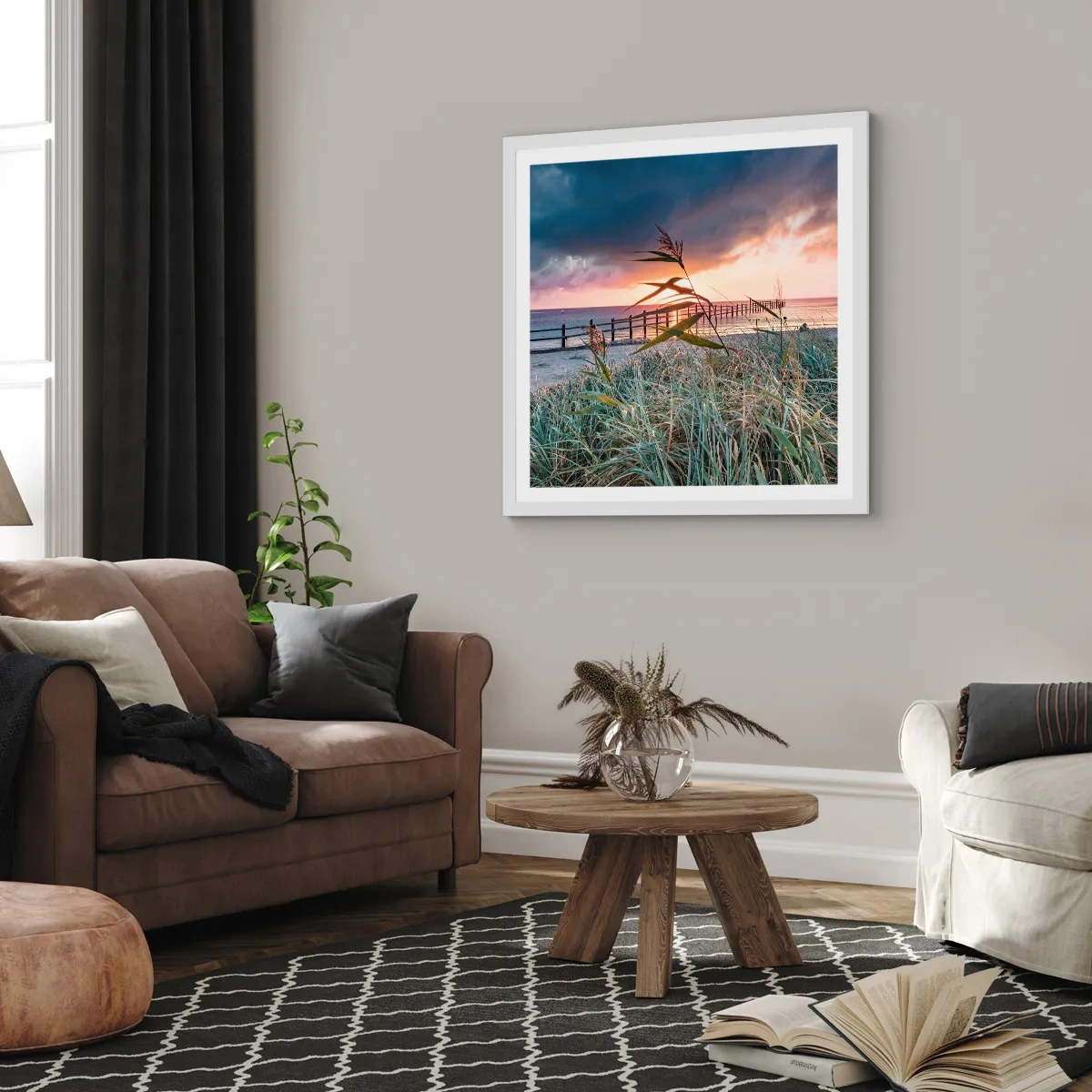 Poszter fekete keretben - Nem múlik el a széllel - 40x40 cm