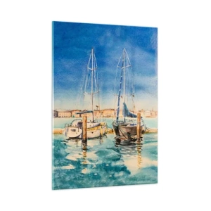 Üveg kép - Napos lagúna - 50x70 cm