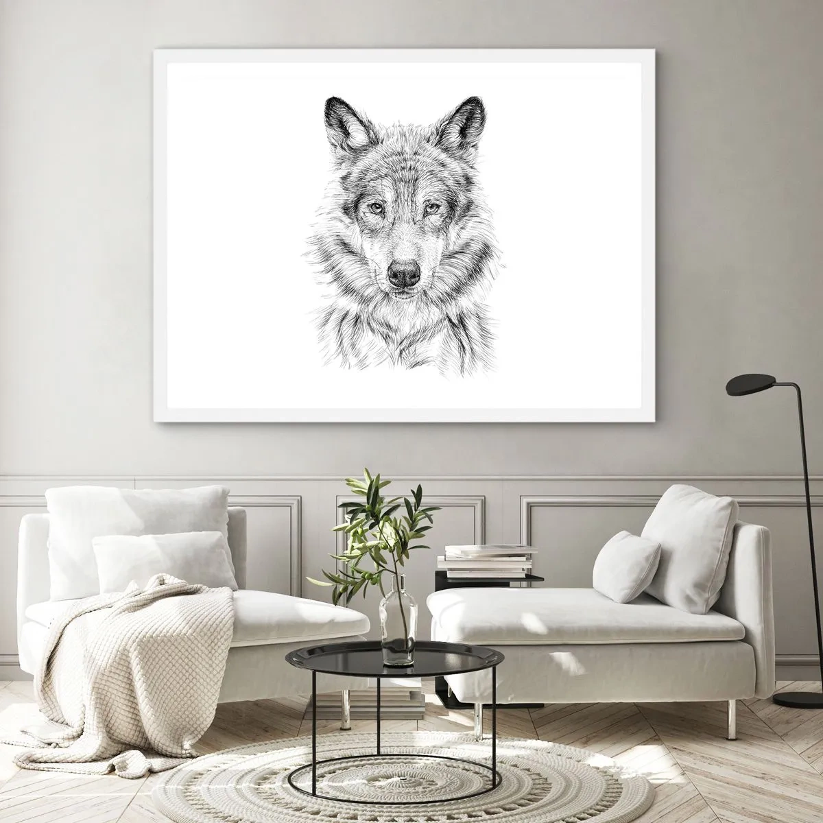 Poszter fekete keretben - Született vezető - 100x70 cm