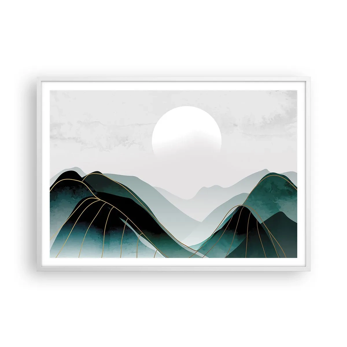 Poszter fekete keretben - Teljes fenségben - 100x70 cm