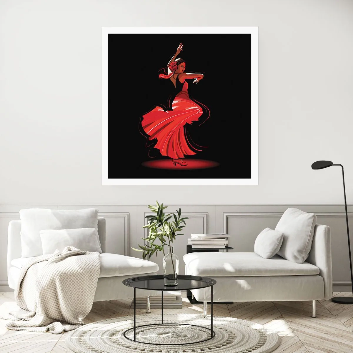 Poszter - A flamenco tüzes szelleme - 60x60 cm