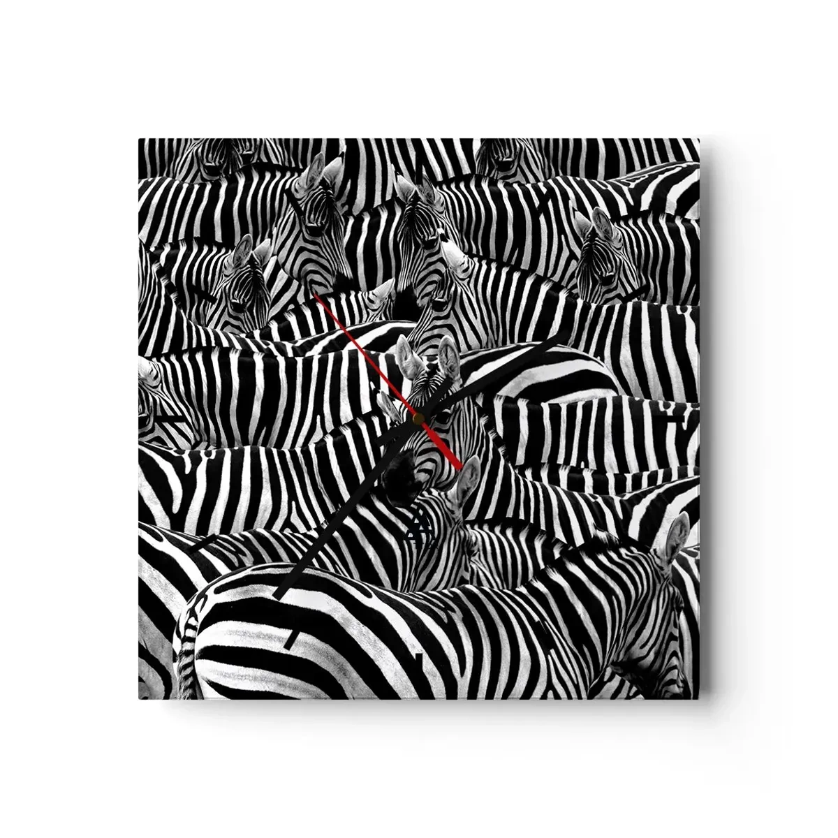 Falióra, Óra - Csoportos, csíkos portré - 40x40 cm