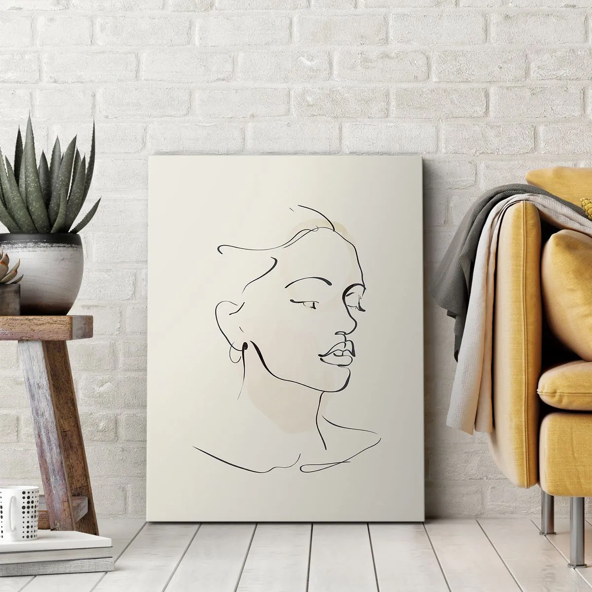 Vászonkép - Bizonyos vonallal - 45x80 cm