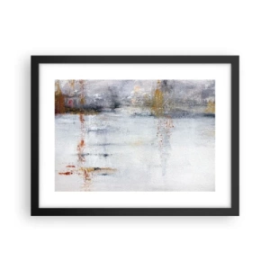 Poszter fehér keretben - A légfüggöny mögött  - 40x30 cm