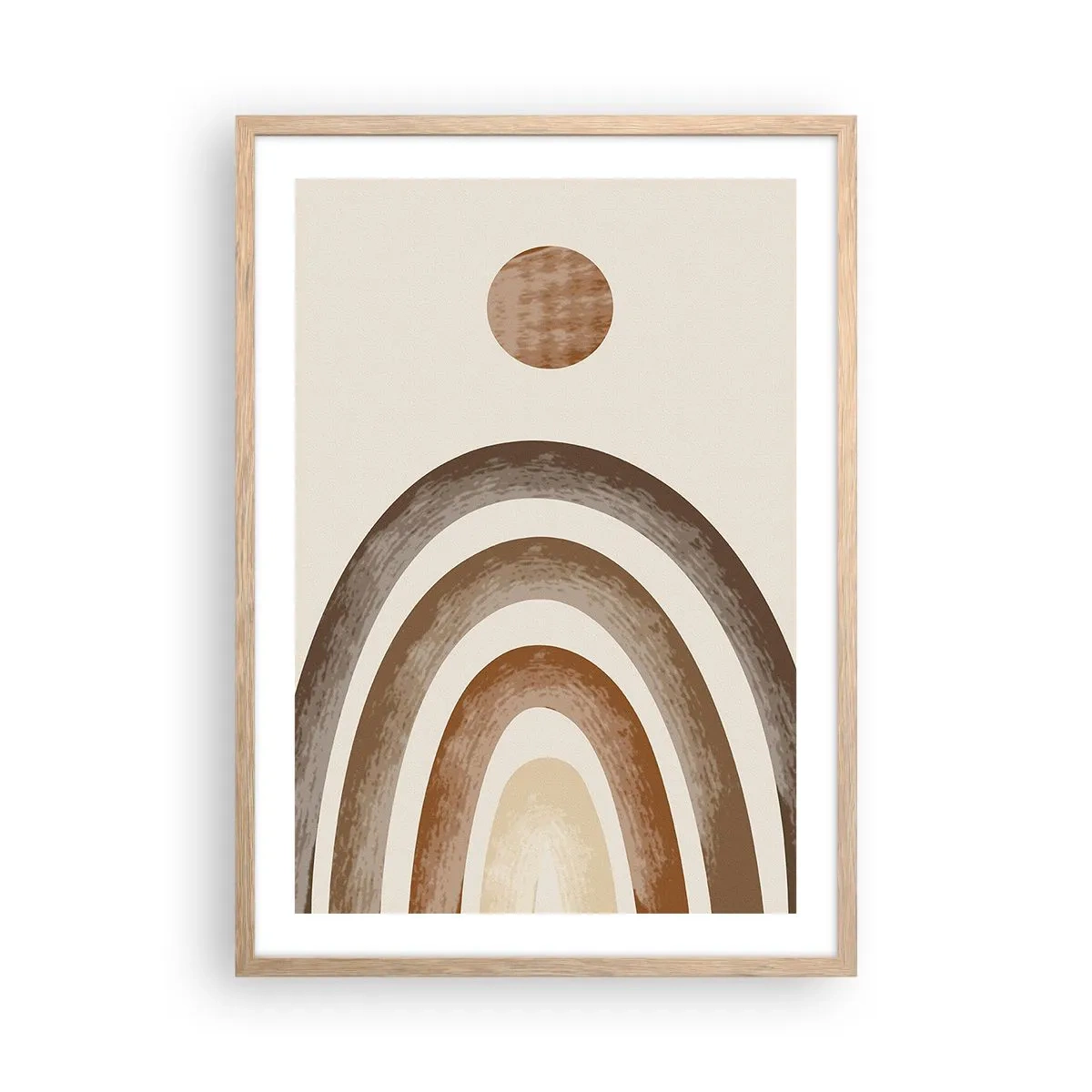 Poszter világos tölgy keretben - Egy messzi-messzi galaxisban - 50x70 cm