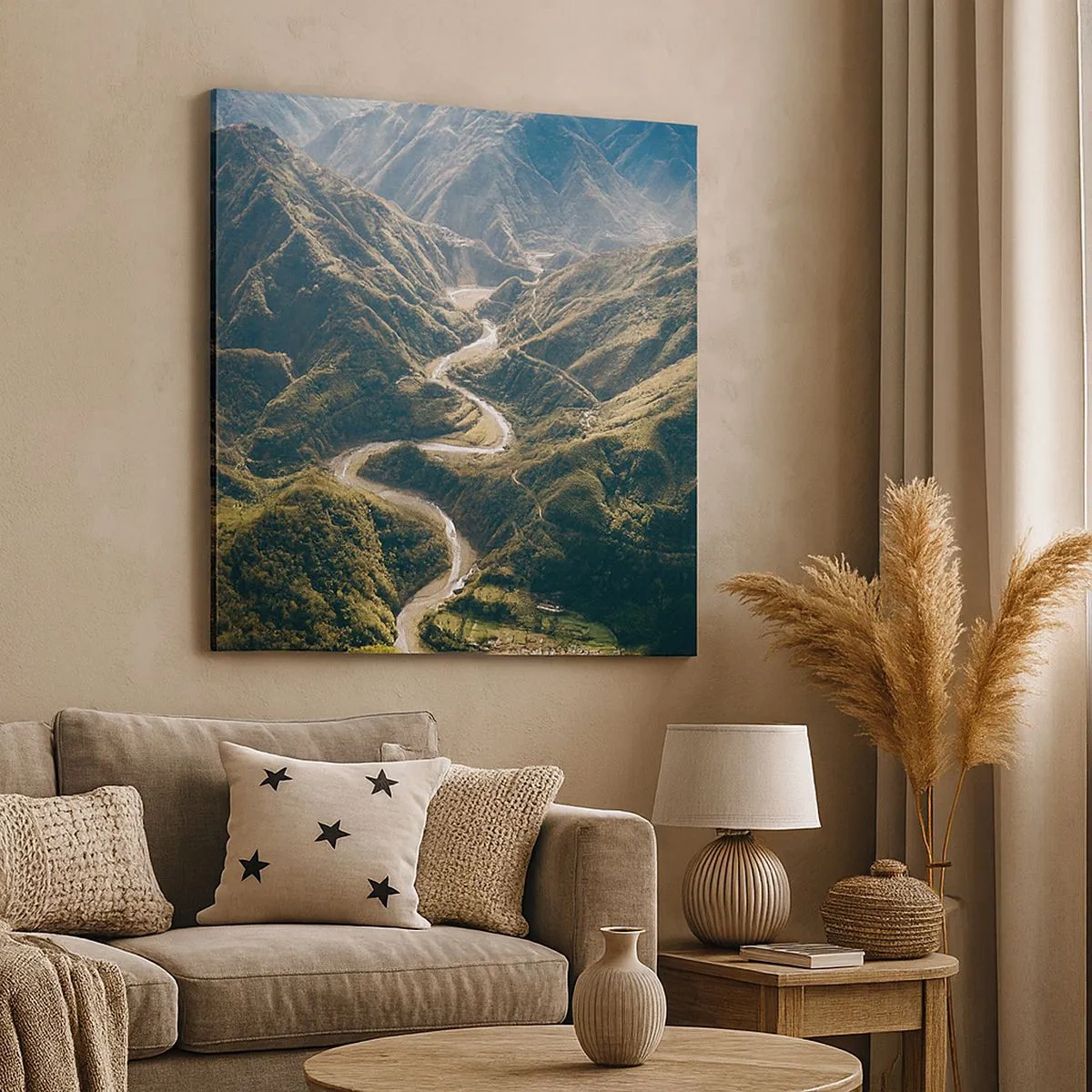 Vászonkép - A hegyek szívéből - 30x30 cm