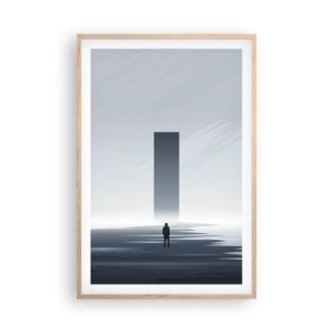 Poszter világos tölgy keretben - Lehetőség vagy fenyegetés? - 61x91 cm